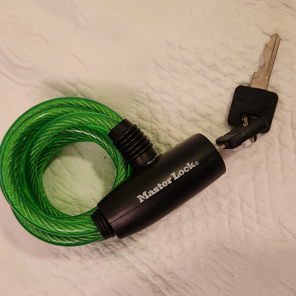 Master Lock Green Cable Lock
